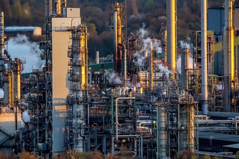 Ruhr Oel GmbH, BP Gelsenkirchen Refinery, in GE-Horst, production of products from mineral oil,