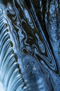 Reflection in a stream, Östersund, Jämtland, Sweden, October 2021