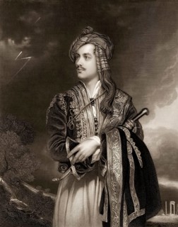 George Gordon Noel Byron, 6th Baron Byron of Rochdale, 1788, 1824, British poet, in Albanian dress,