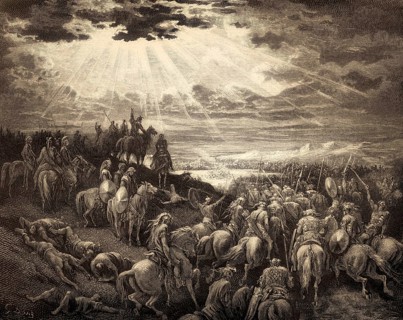 Joshua Commanding the Sun to Stand Still, Old Testament, by Gustave Doré, 1863