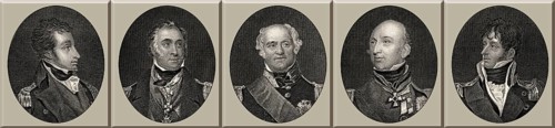 Offiziere der britischen Royal Navy, 18. Jahrhundert