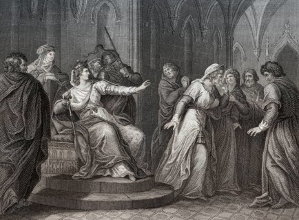 Die Kaiserin Mathilde weigert sich, König Stephan von Blois freizulassen, 1141
