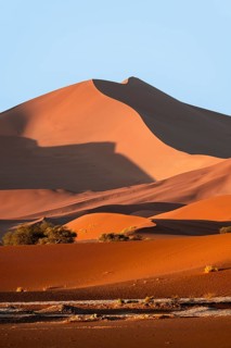 Red sand dunes, Sossusvlei region, Namib Desert, Namib-Naukluft National Park, Namibia