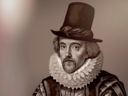 Portrait of Sir Francis Bacon, Baron Baco of Verulam, 1561 - 1626, English lawyer, statesman,