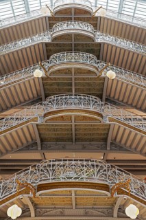 La Samaritaine, Art Nouveau luxury department store, Gustave Eiffel staircases, Paris, France