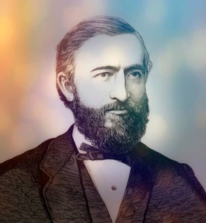 Johann Philipp Reis, 1834 – 1874, German scientist and inventor, digital edited