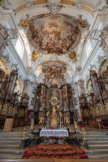 The magnificent Basilica of St. Alexander and St. Theodor in Ottobeuren impresses as a masterpiece