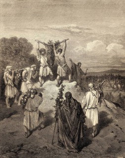 Return of the Spies from the Land of Promise, Old Testament, by Gustave Doré, 1863