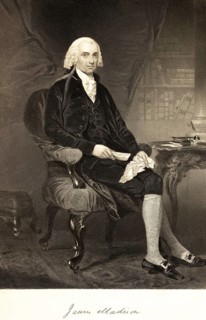 James Madison (1752-1836) fourth president of the United States, one of the founding fathers, USA,