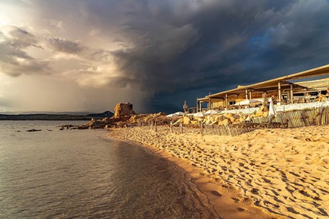 La Tonnara beach near Bonifacio, Corsica, France