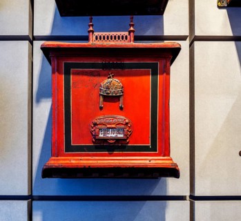 Historical exhibits at the Museum of Communication in the former Reich Post Ministry on Leipziger