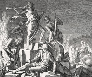 Rebuilding the Jerusalem Temple, Old Testament, by Julius Schnorr von Carolsfeld