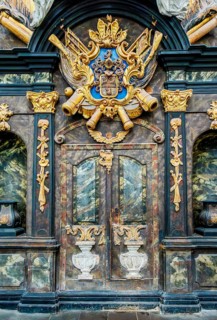 Interior photo, St Mary's Church in the old town of Stralsund, Mecklenburg-Western Pomerania,