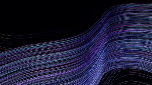 Swirling lines in varied colors create a stimulating abstract background reflecting modern