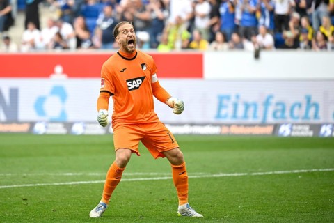 Jubel Freude Emotion Goalkeeper Oliver Baumann TSG 1899 Hoffenheim (01) Fußball Bundesliga, PreZero
