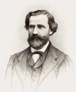 Giuseppe Verdi, 1813 – 1901, Italian opera composer, digitally edited