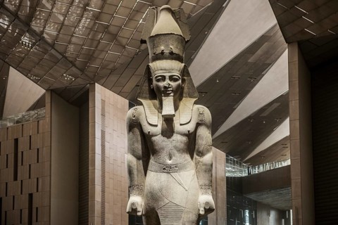 Entrance Hall, Grand Egyptian Museum, GEM, Giza, Cairo, Egypt