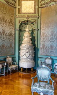 Interior design and exhibition rooms in the Würzburg Residence, imposing 18th century palace with