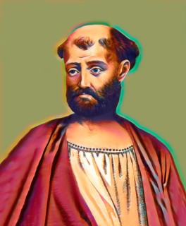 Pope Alexander I, Alessandro I, Bishop of Rome from c. 107 to his death c. 115, digitally edited