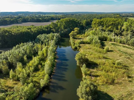 Datteln, North Rhine-Westphalia, Germany - Lippe, river and floodplain development of the Lippe