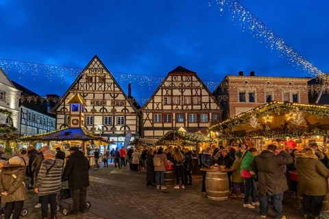 Christmas market in Unna, North Rhine-Westphalia, Germany
