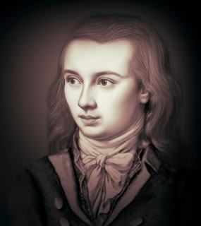 Portrait of Georg Philipp Friedrich Freiherr von Hardenberg, pseudonym and pen name Novalis, 1772 -