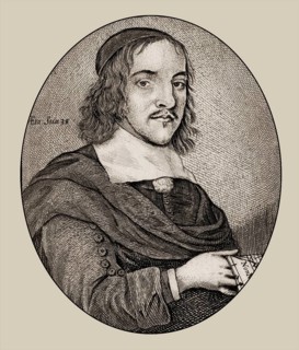 Portrait of John Playford, 1623–1686, a London bookseller, publisher of books on music theory,