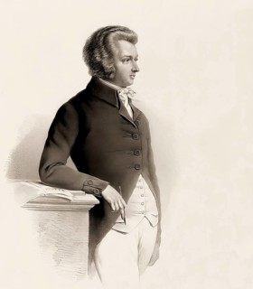 Wolfgang Amadeus Mozart, 1756 – 1791, composer of classical music, First Viennese School, digitally