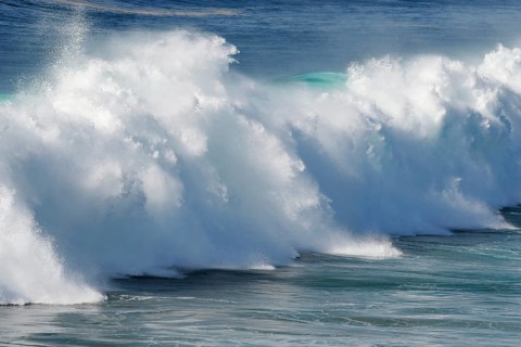 Breaking wave, Atlantic Ocean, Sagres, Algarve, Portugal