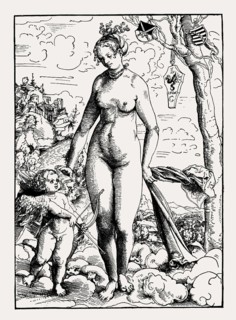 Venus and Amor, Lucas Cranach, 1506, facsimile of the 19th century