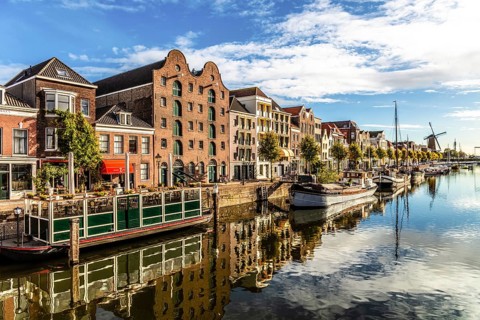 Delfshaven, historic district known for its picturesque harbor, starting point of the departure of