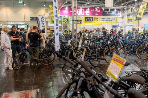 Fahrrad Essen, public fair in the halls of Messe Essen, retailers and manufacturers show everything