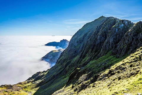 Snowdon Massif, Snowdon Range, Snowdonia, North Wales, UK