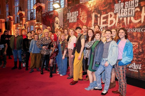 Cast of the musical at the premiere - Wir sind am Leben - The Berlin Musical on 21.03.2026 at the
