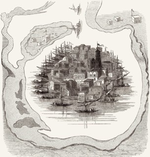 Der Hafen von Suakin oder Sawakin, Rotes Meer, Sudan
