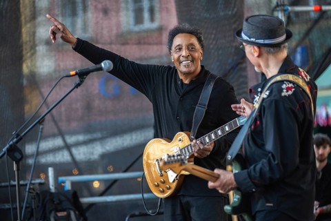 WROCLAW, POLAND - MAY 1, 2025: World Guitar Record concert, 8122 participants played Jimi Hendrix's