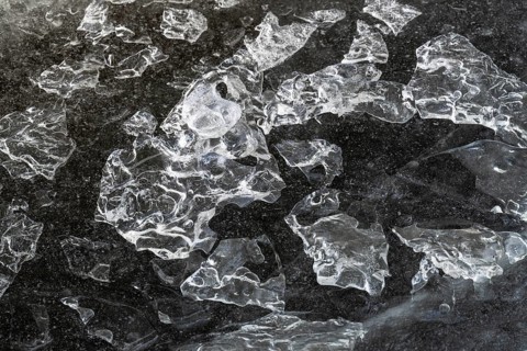 Ice structures, Storsjön, Östersund, Jämtland, Sweden, March 2022