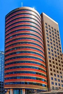 Modern architecture in the city panorama, Rotterdam, the Netherlands