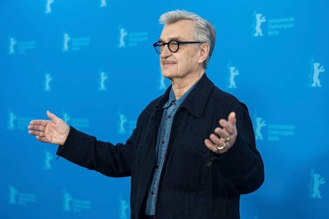 Wim Wenders, chairman of the Berlinale jury during a photo call at the Berlinale in Berlin on 12.02