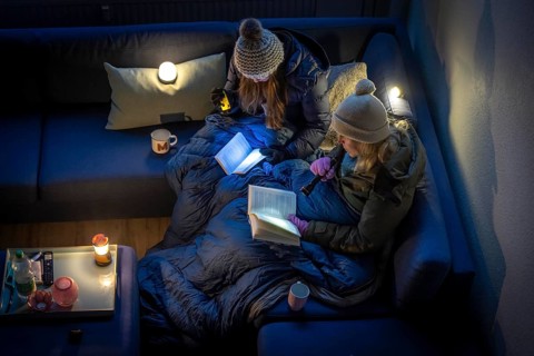 Symbolic picture blackout, extensive, prolonged power failure, in private surroundings, without