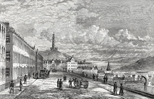 The Nelson Monument, Edinburgh, Scotland, 19th century