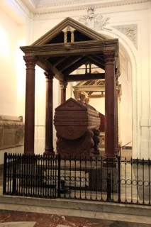 City of Palermo, the Cathedral Maria Santissima Assunta, sarcophagus in the crypt, tomb of