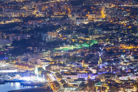 Dusk over Funchal, Madeira, Portugal