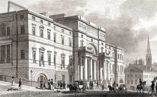 The University, South Bridge Street, Edinburgh, Scotland, 19th century, from Modern Athens by Th. H