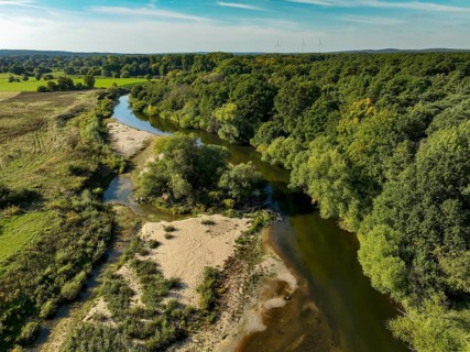 Datteln, North Rhine-Westphalia, Germany - Lippe, river and floodplain development of the Lippe