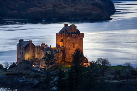 Eilean Donan Castle, a castle near Dornie in the Scottish Highlands, Scotland, Great Britain
