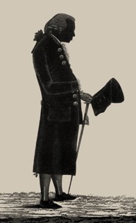 Immanuel Kant, 1724, 1804, German philosopher of the Enlightenment, Shadow tear from 1798