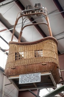 Pueblo, Colorado - The Pueblo Weisbrod Aircraft Museum. The museum displays the basket for a