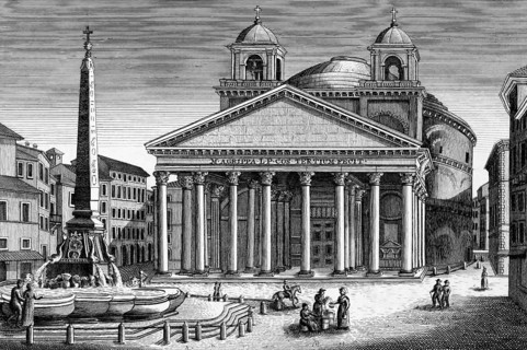 Santa Maria ad Martyres, the Pantheon, church, Rome, Italy, Field of Mars, dedicated to gods, Roman