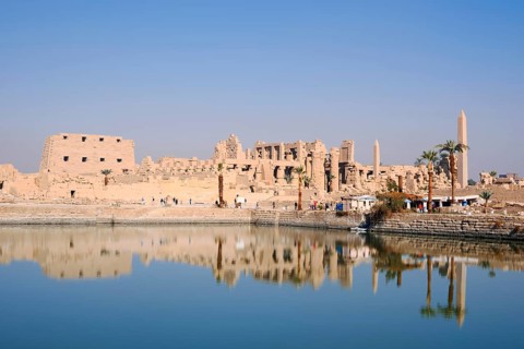 Sacred Lake and Karnak Temple, Luxor, Egypt